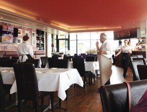 Preparing Pier 35 for dinner
