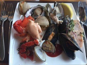 A selection of seafood at The Langham