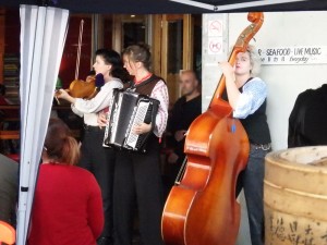 Lively music at the night market