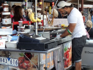 Pancakes freshly made
