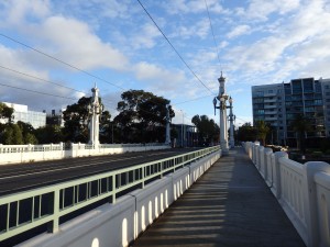 Chapel Street Bridge on a sunny day