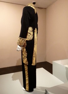 Gold braid hand embroidered