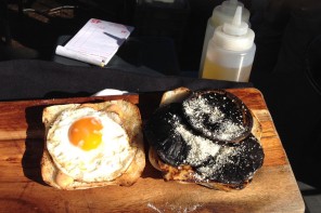 Stick with the mushroom & egg