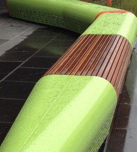 New seating in Chapel Street Windsor