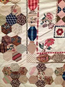  This quilt has a piece missing. There is no note on the reason for this.