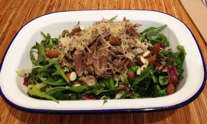 Slow roasted lamb