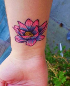 A small lotus flower tattoo courtesy of Google