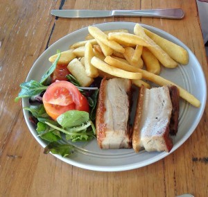 Pork Belly with chips