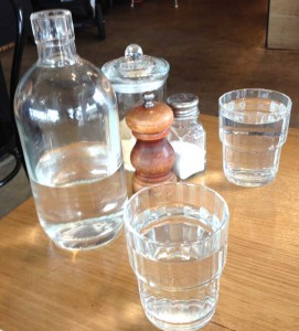 Sparkling glassware on all the tables